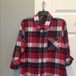 Free Press flannel button-down shirt